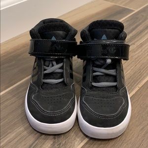 Black Adidas High Top Toddler Shoes